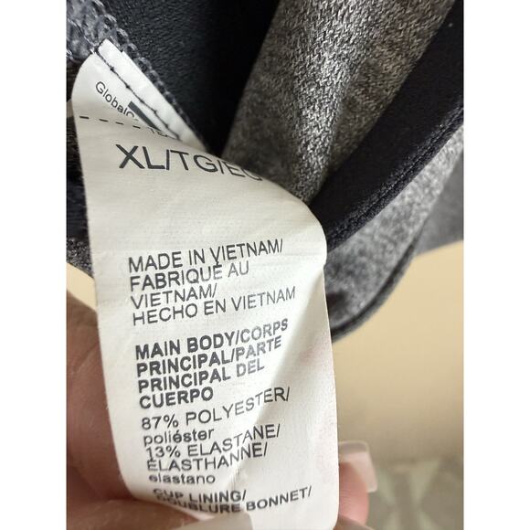 Under Armour Sports Bra Womens XL Black Gray High Impact Crossback Fitted Gym - Picture 10 of 12